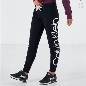 CALVIN KLEIN black performance joggers